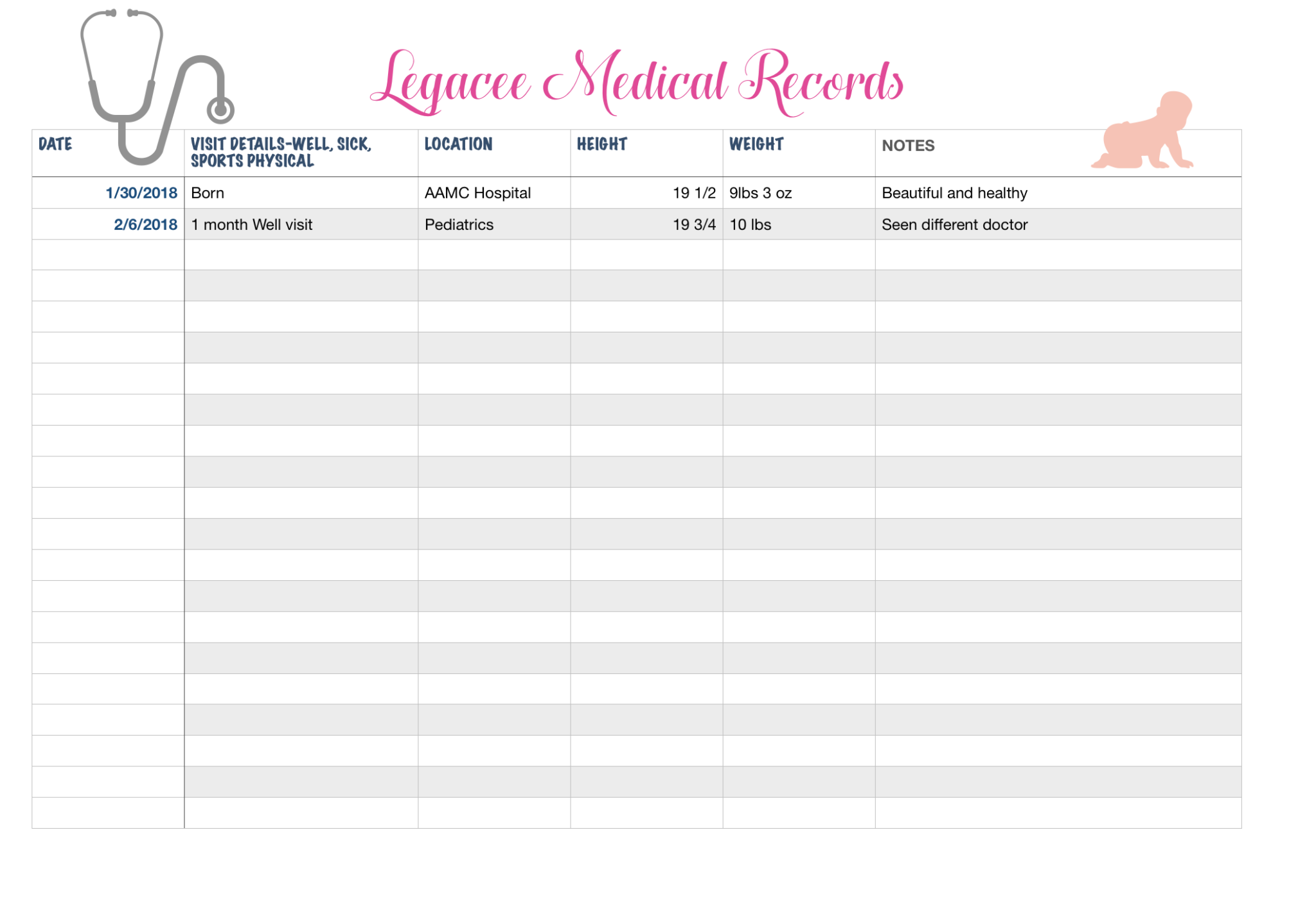 The Perfect Kids Medical Binder Printable to Manage Records FamLee of