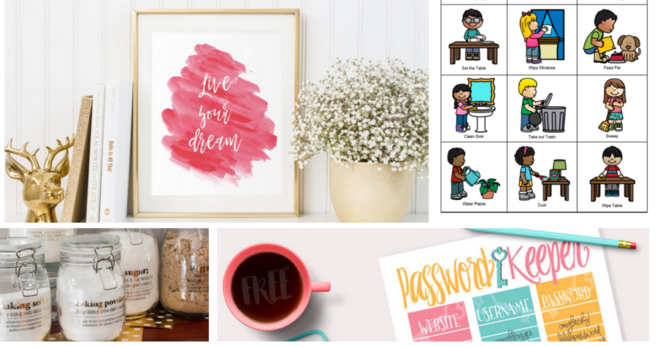 7 Free Organization Printables for Mom Life | FamLee of Four