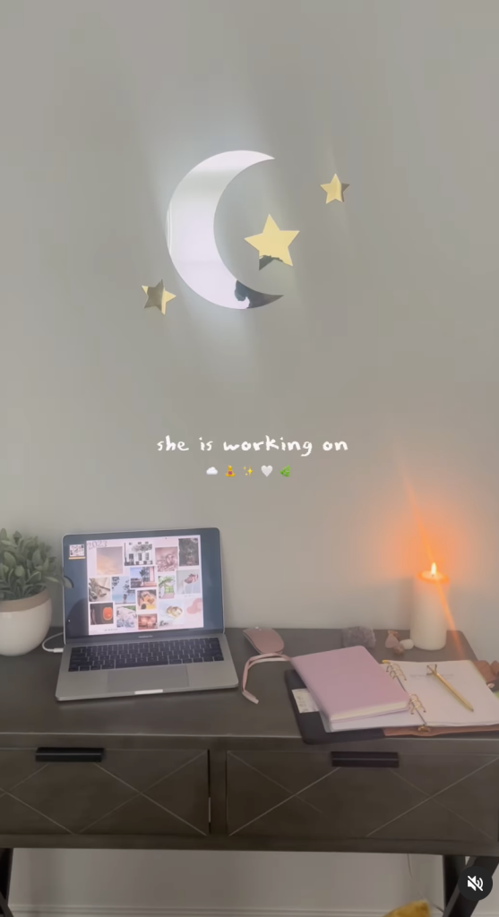 getting things done with my laptop and schedule on my desk 