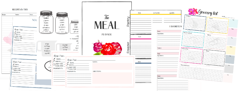 Meal plan Binder set 
